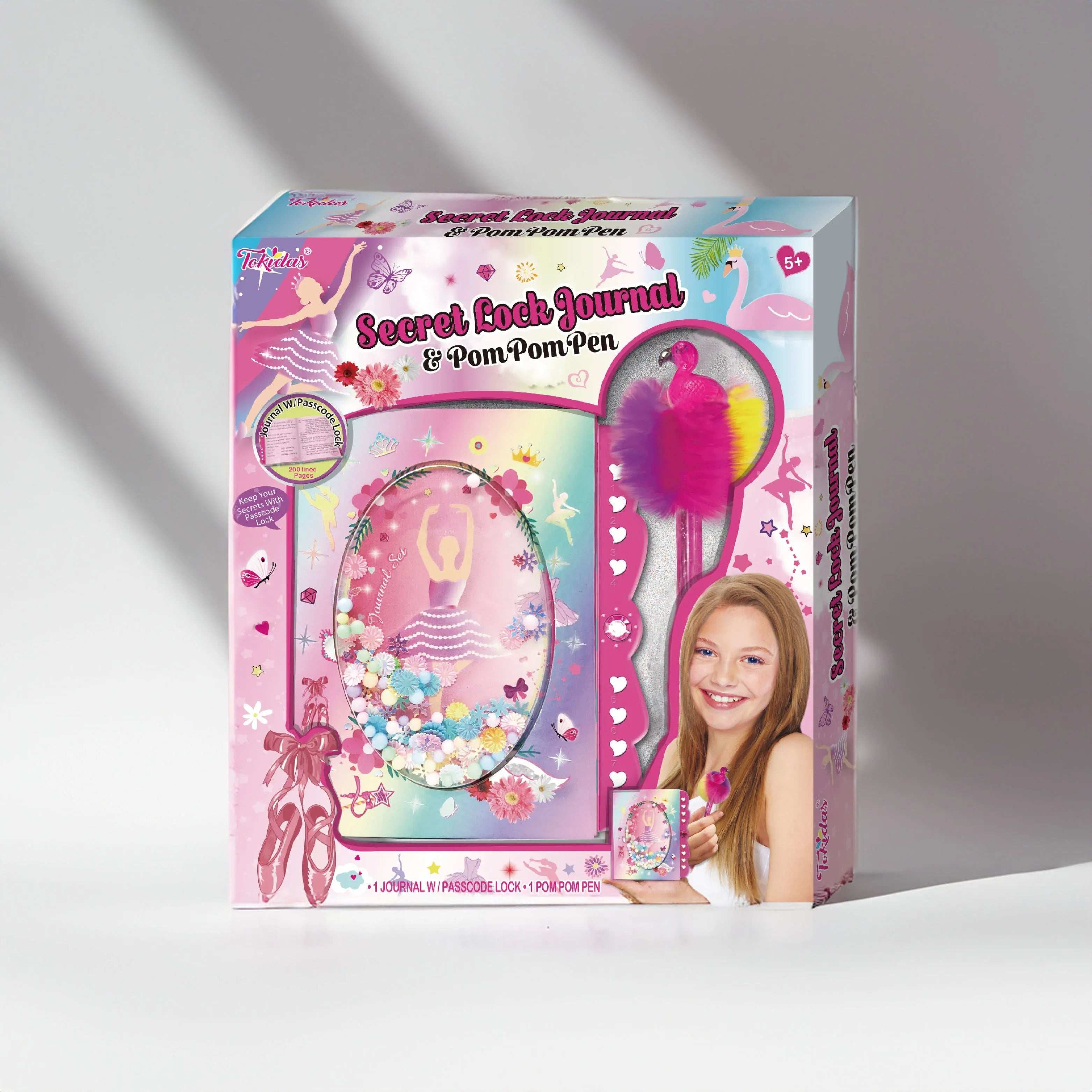Tokidas Secret Lock Journal & Pom Pom Pen for kids in Kuwait